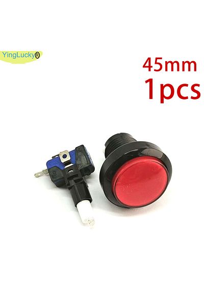 Choice 1 pcs red 1pcs 45mm Push Button Arcade Button Led Micro Switch 12V Power Button Switch Set Green/Yel