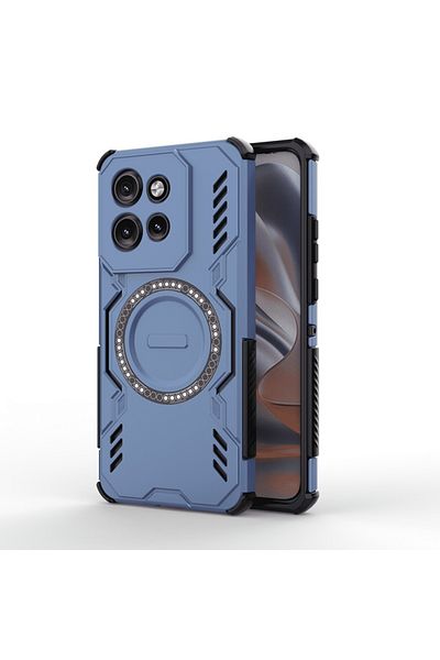 SKYDDAR INNOVATION Husă pentru Motorola Edge 50 Neo / ThinkPhone 25, ArmorMag, Magsafe, set de autocolante, albastră