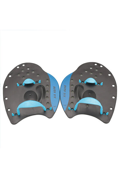 Choice قفازات سباحة زرقاء L A وزعانف وأحزمة تصحيح للرياضات المائية وقفازات يدوية شبكية للبالغين