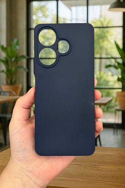 Vip Case Xiaomi Redmi 13 4g Dark Blue Silicone Shock Absorbing Classic Protected Rubber Case