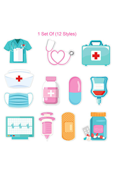 Choice 12 قطعة من 12 قطعة من ملاحظات لاصقة مضحكة للممرضات كهدية للممرضات، وسا...