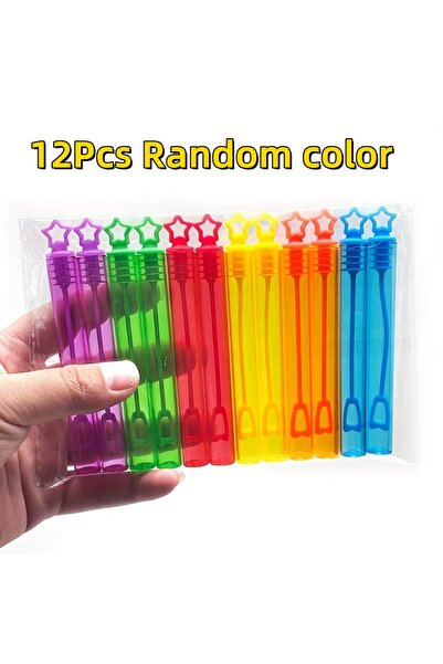 Choice 12 قطعة من أعواد الفقاعات النيونية بألوان عشوائية - هدايا حفلات بلاستي...