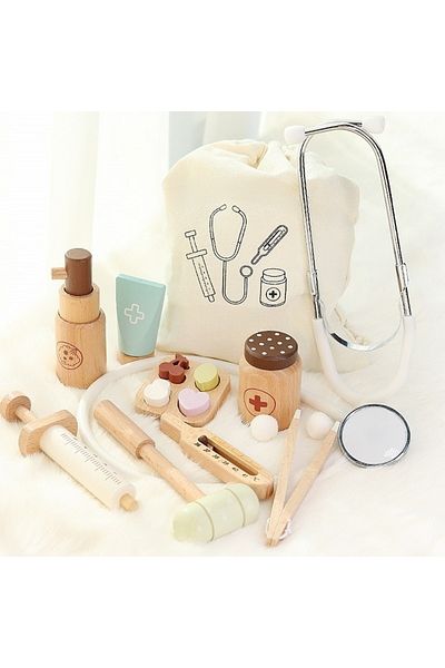 Choice Doctor Toys Children playing house simulation, doctors, nurses, stethoscopes, medical kits, syringes