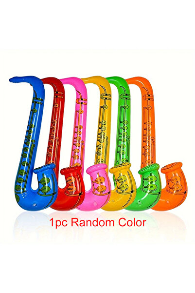 Choice قطعة واحدة من الساكسفون القابل للنفخ 70 سم/27.56 بوصة بلون عشوائي، أداة موسيقية قابلة للنفخ هيب هوب