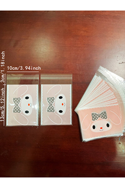 Choice أخرى أخرى وردي 100 قطعة وردية اللون على شكل أرنب صغير لتغليف الهدايا م...