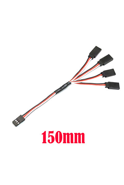 Choice كابل تمديد سيرفو 150 مم 1 إلى 4 بطول 150 مم/200 مم، مناسب للسيارات/الس...