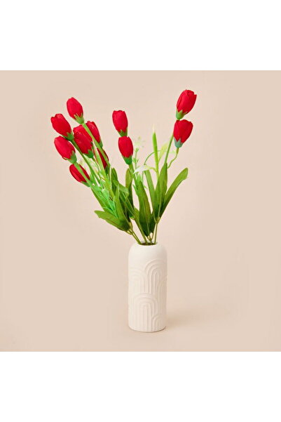 Q-Art Manolya Yapay Çiçek - Kırmızı - 38 cm