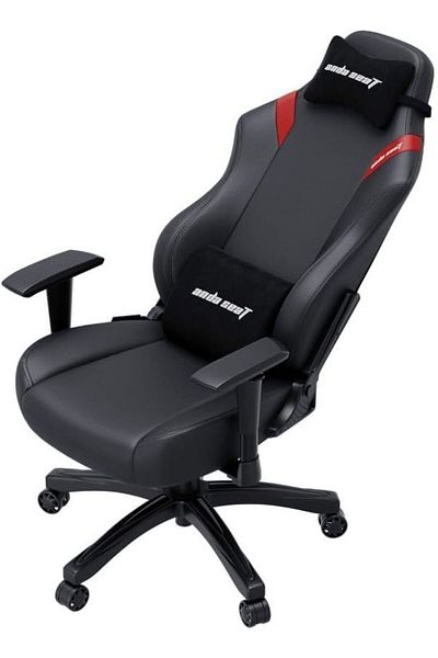 ANDASEAT AD18-44-BR-PV Luna L Gaming Chair, Fully Adjustable Leading Gamer Chair, Black & Red PVC
