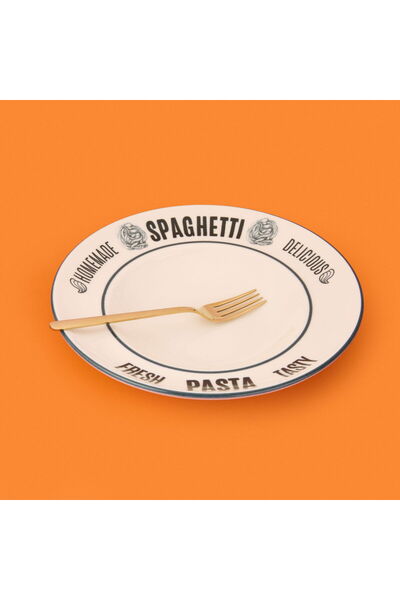 MATMEL Kitchen Spaghetti Pasta Pasta Plate - White - 27 cm