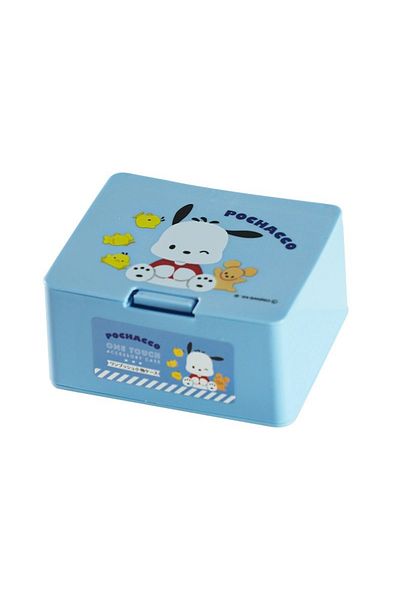 Miniso pochacco New Kawaii Sanrio My Melody Kuromi Cinnamoroll Cotton Swab Jewelry Storage Box Press Pop Co
