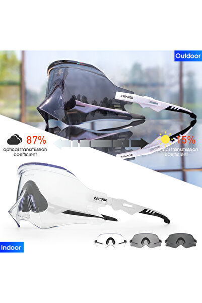 KAPVOE Photochromic-11 2025 Sport Sunglasses Road Bike Mountain Bicycle Cycl Glasses Riding Goggle S