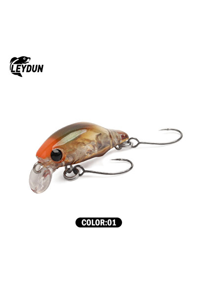 Choice طُعم صيد سمك ليدون السطحي، 30 مم، وزن 1.5 جم، طُعم صيد سمك كرانكبيت عا...