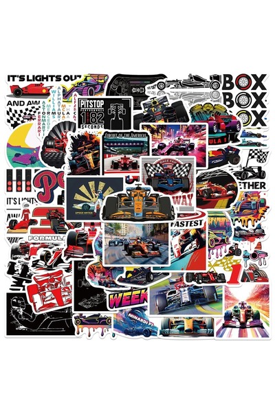 Choice1 10 قطع 10/30/50 قطعة ملصقات سباقات الفورمولا واحد F1 ملصقات جرافيتي ك...