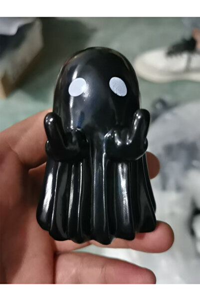 choice2 تمثال شبح لطيف بإصبع الأوسط باللون الأسود، تماثيل أشباح صغيرة مخيفة، ...
