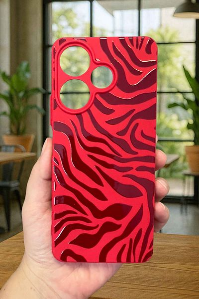 Vip Case Xiaomi Redmi 13 4g Zebra Pattern Silicone Shock Absorbing Classic Protected Rubber Case277