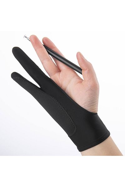 Choice M Anti-touch Two-Finger Hand Painting Gloves Oil Painting Art Supplies Tablet Digital Board Screen .