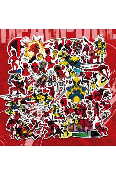 BANDAI 50PCS-C 50Pcs The Avengers Deadpool Cartoon Stickers Skateboard Guitar Suitcase Freezer Motorcycle G