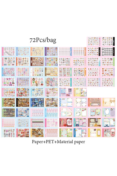 Choice S24248-1 Mr. Paper 1Style 72 قطعة/حقيبة Good Mood Maker Cut Film Stick...