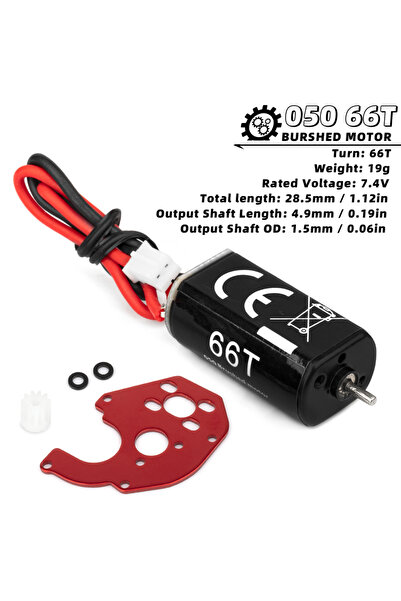 Choice 050 66T RC Brushed Motor 030 88T / 050 50T 66T High Torque with Motor ...