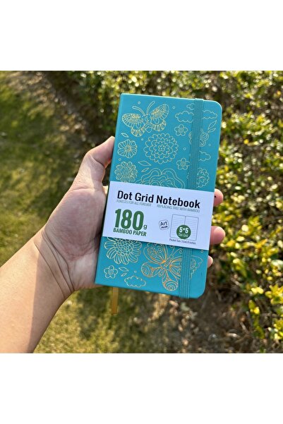 Choice دفتر ملاحظات أزرق من بوكي بوجو B6، منقطة، بحجم الجيب، بورق خيزران 180 ...