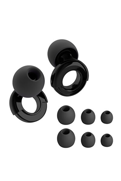 Choice سدادات أذن سيليكون سوداء من هواك للسباحة والنوم، تعمل على إلغاء الضوضا...