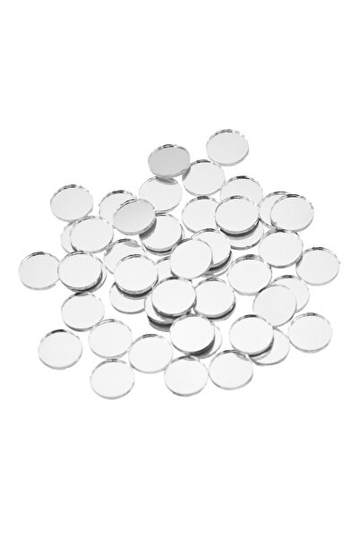 Choice 50 قطعة 50 قطعة/الوحدة بلاط فسيفساء دائري صغير زجاجي مرآة ملصق ذاتي ال...