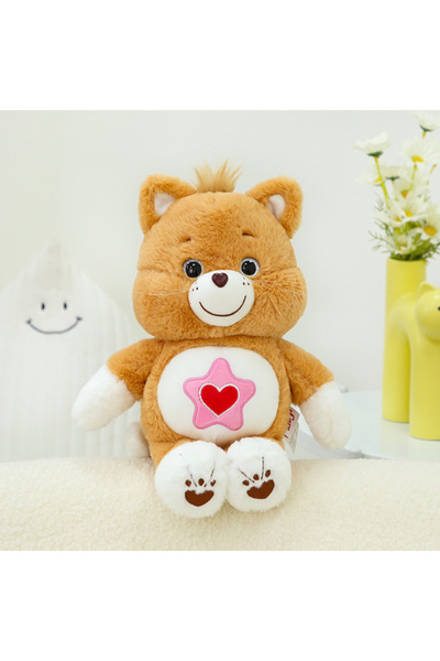 Choice قطة 33 سم، ألعاب غابة محشوة، دببة رعاية، ألعاب كرتونية محشوة، دمى محشوة جميلة، أسد نائم، هي