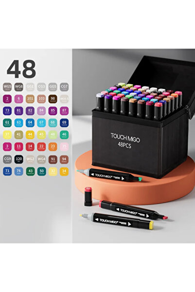 Choice مجموعة أقلام تلوين زيتية مزدوجة الرأس من 48 لونًا، من 24 إلى 80 لونًا، للرسم الاحترافي، قلم تلوين مانجا عالي الجودة