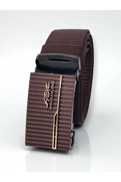 Gesa Men's Non-Perforated Automatic Buckle Adjustable Imported Belt