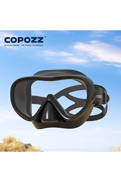 Choice قناع غوص احترافي أسود من كوبوز، قناع رؤية كاملة، مجموعة قناع غطس تحت ا...