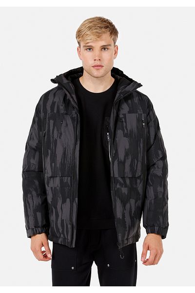 Colin's Palton negru pentru bărbați Regular Fit