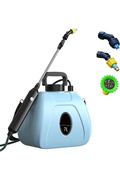 OEM Pressure sprayer pump, lance 3 nozzles, 2400mAh lithium-ion battery, 7 L, for garden/vineyard/lawn
