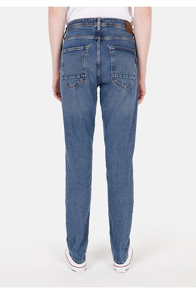 Colin's Straight Fit Low Waist Straight Leg Men's Navy Blue Jean Trousers