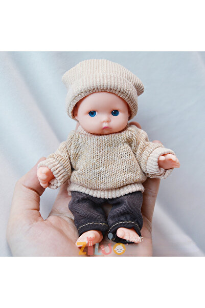 Choice دمية ريبورن 12 سم، دمى ريبورن 12 سم، دمى نخيل صغيرة، دمية محاكاة تلبيس طفل، دمية ريبورن للبنات B