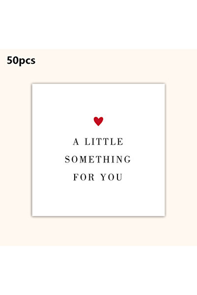 Choice النوع الأول: 50 بطاقة شكر مربعة بسيطة، بطاقات تقدير صغيرة لجميع المناسبات لتغليف الهدايا