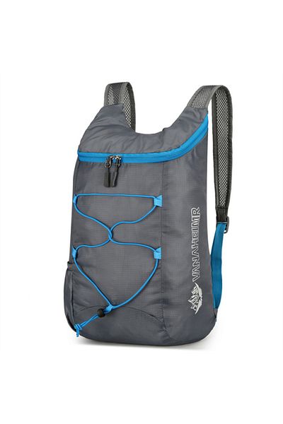 Choice Gray Camping Hiking Multifunctional Outdoor Folding Sports Backpack Ultra Lightweight Carrying Water
