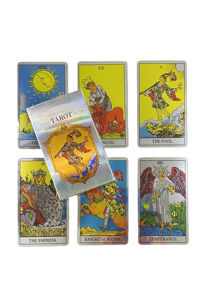 Choice TT165 New Rider Tarot Cards Game Laser For Beginners Fate Visions Divination Edition Oracke Playing