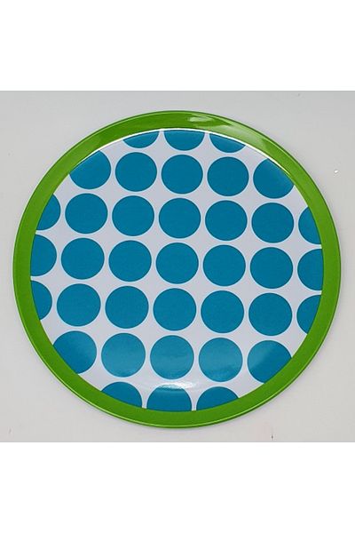 OEM Farfurie Gemma intinsa 23 cm 1STX, buline albastre