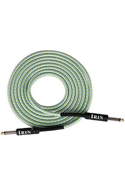 Choice15 3M Green White IRIN 3M/6M/10M Audio Cable 6.5mm Plug No Noise Audio ...