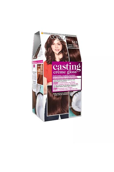 L'Oreal Paris Vopsea de par fara amoniac, CASTING CREME GLOSS, 515 chocolate helado, 1 buc