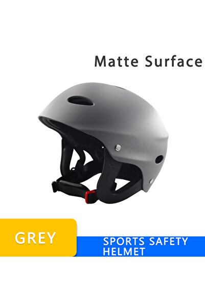 Choice خوذة رياضية مائية رمادية غير لامعة بـ 15 لونًا معتمدة، قوارب الكاياك، ...