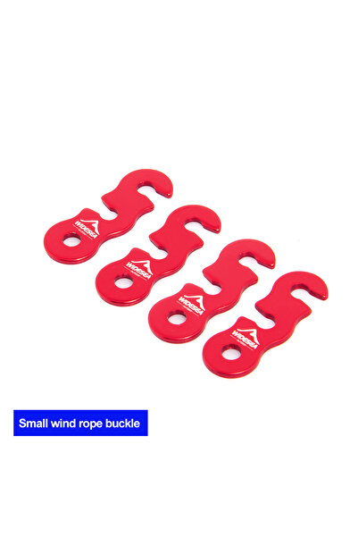 Widesea مشبك حبل قابل للتعديل من سبائك الألومنيوم، مكون من 4 قطع، مناسب للتخي...