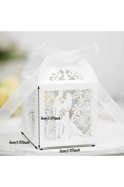Choice 5x5x5cm 50PCS 50pcs hollow gift box exquisite lover wedding gift box candy chocolate packaging box p