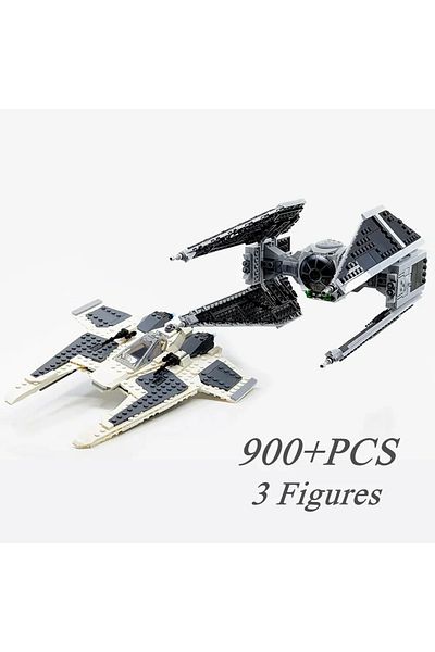 Miniso NO BOX 65009 900PCS SPACE-Destroyers Battle Fighters Galaxy-Interceptor Model Building Blocks Bricks