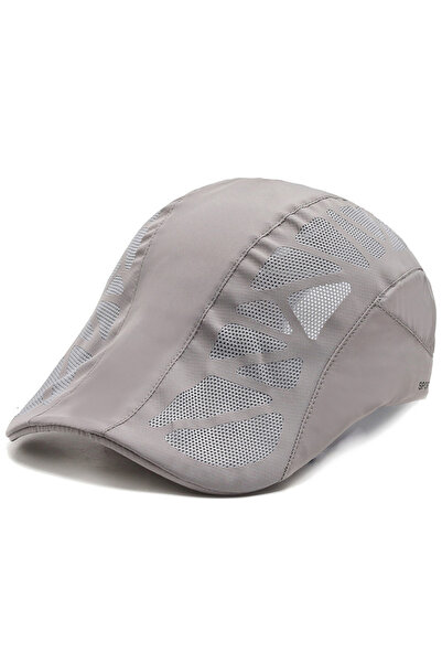 Choice Light Gray Summer Mens Sports Sun Hats Breathable Mesh Quick-drying Vi...