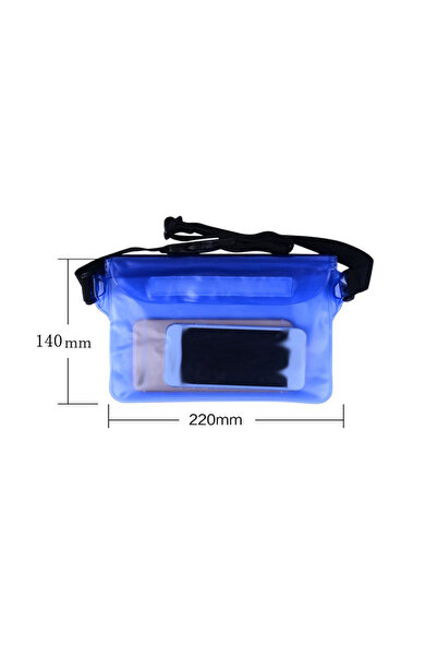 Choice3 Blue Waterproof Swimming Bag Sealing Drift Diving Waist Pack Skiing U...
