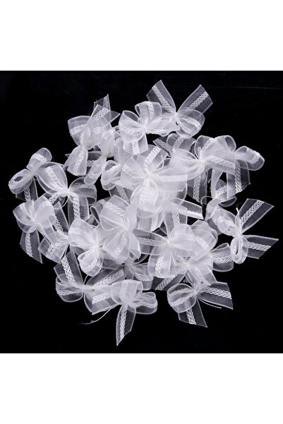 Choice 2.5 × 2.5 سم أبيض 30 قطعة من شرائط الشبكة متعددة الألوان من الدانتيل ع...