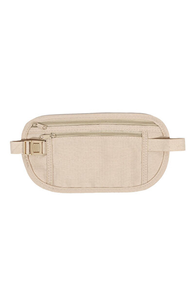 Choice Beige Travel Waist Packs Pouch For Passport Money Hidden Security Wall...