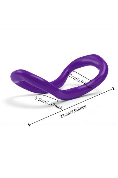 Choice PURPLE 1pc Hard Yoga Ring Back Trainer, Tensioning and Opening Back Divine Tool, Pilates Ring, and C