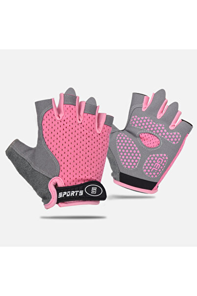 Choice قفازات نصف أصابع للرياضة الخارجية للأولاد والبنات، وردية اللون، مضادة ...